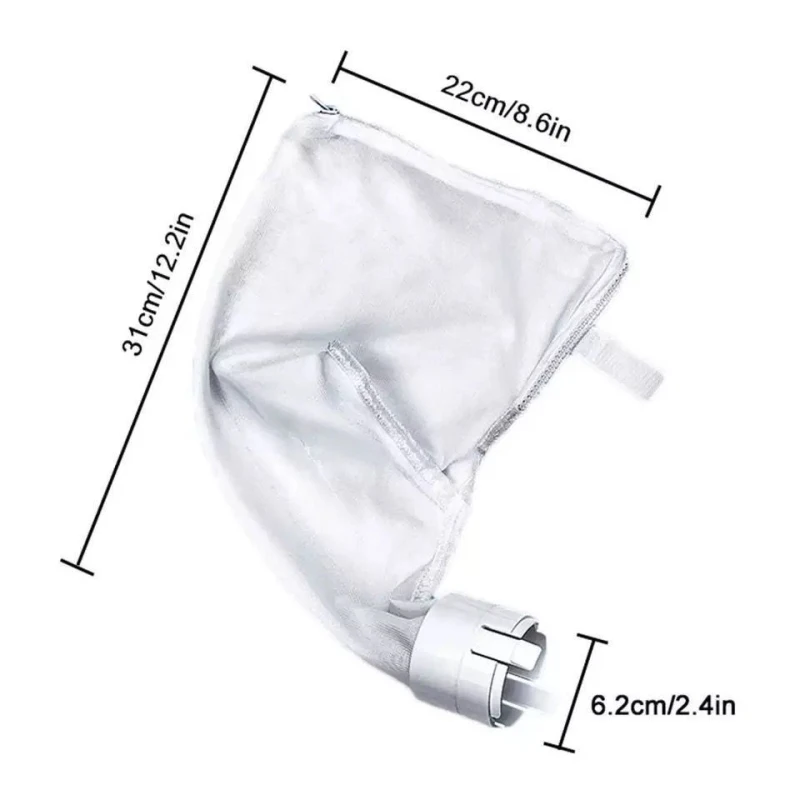 

2 Pcs Swimming Pool Filter Bag Pool Vacuum Head Bag All Purpose Polaris Bag Pool Cleaner Suction Machine Zipper Bag Dropship