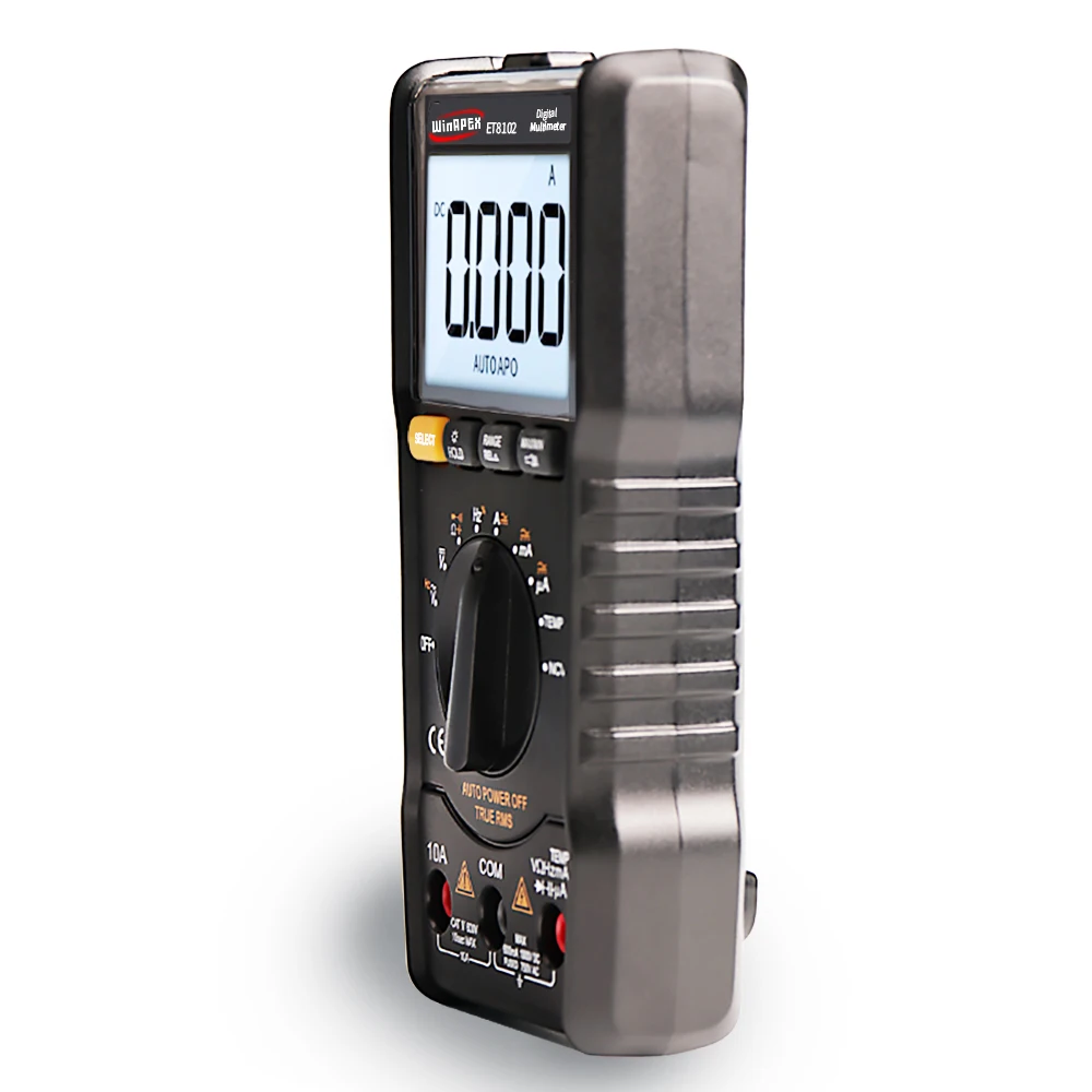 Цифровой мультиметр WinAPEX ET8102 вольтметр с фонариком 6000 отсчетов 1000 В 10 А амперметр
