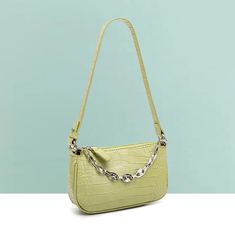

Crocodile Pattern PU Leather Crossbody Bags For Women 2022 Chain Female Shoulder Handbags Mini Purses Cross Body Bag S2328