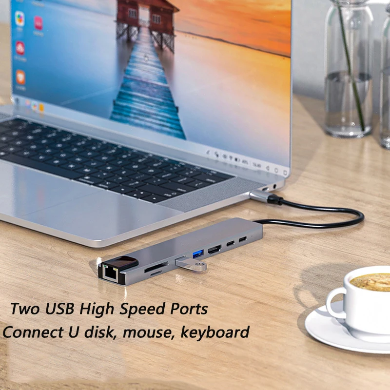 Док-станция USB Type-C совместимая с HDMI RJ45 Usb 3 0 | Компьютеры и офис