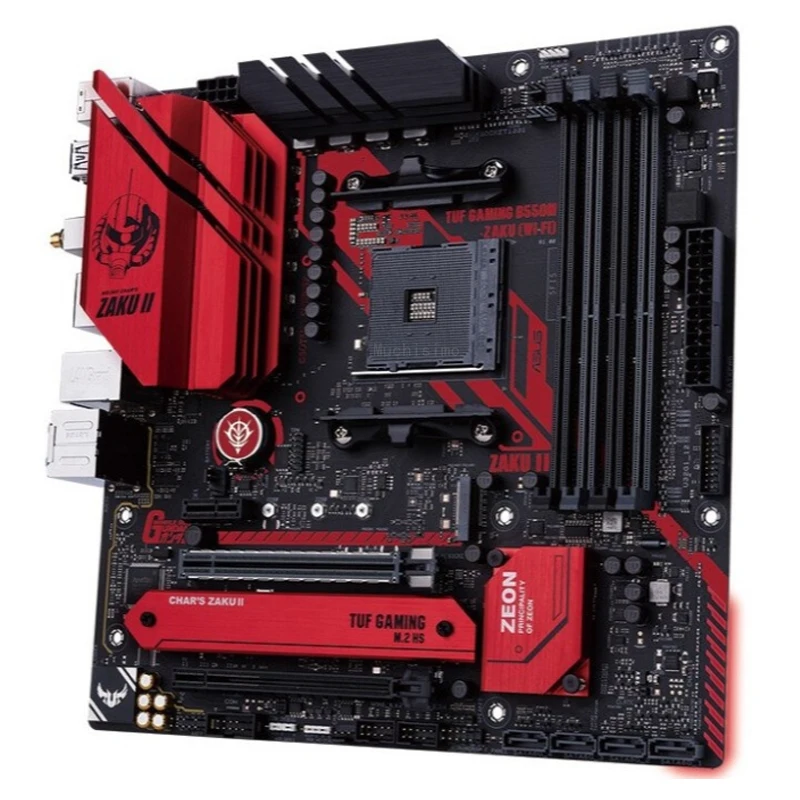 Günstig Asus TUF GAMING B550M-ZAKU (WI-FI) Motherboard Gaming AMD B550 AMD Ryzen Cpu PCI-E 4,0 CrossFireX OC CHAI B550 Placa-Mãe AM4 NEUE
