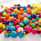 Цветные деревянные бусины, 681012141618 мм, круглые шарики, разделитель для бисера бусины из натурального дерева, для самостоятельного изготовления ювелирных изделий для браслетов