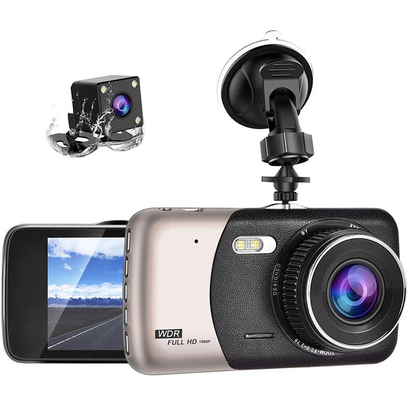 

Car DVR Dash Cam Video Recorder 3 In 1Rear View Dual Camera Full HD Car Camera 3.6"Cycle Recording Night Vision G-sensor Dashcam