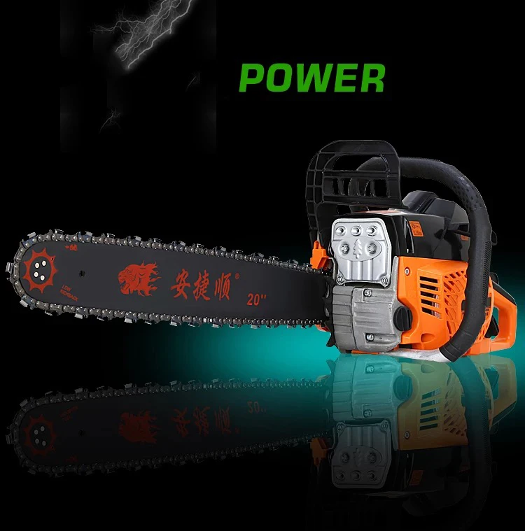 Бензиновая пила Jieshun бытовая лесопила цепная высокой мощности с тремя