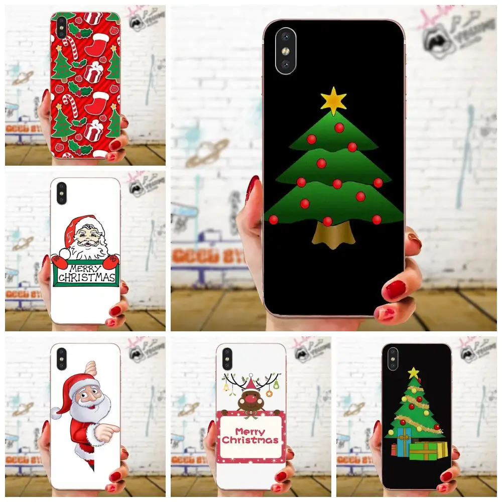 Мягкий ТПУ Новое поступление красочные Счастливого Рождества для sony Xperia Z Z1 Z2 Z3 Z4