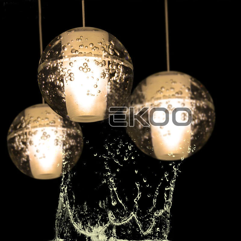 Подвесная лампа кластер EKOO Современная светодиодсветодиодный G4 хрустальный шар