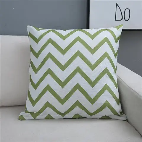 

Pillowcase 70x70 Cotton Back Cushion Cover Stripes printed Sofa Thick Pillow Case 60x60/50*50 Yellow Blue Pillowcases