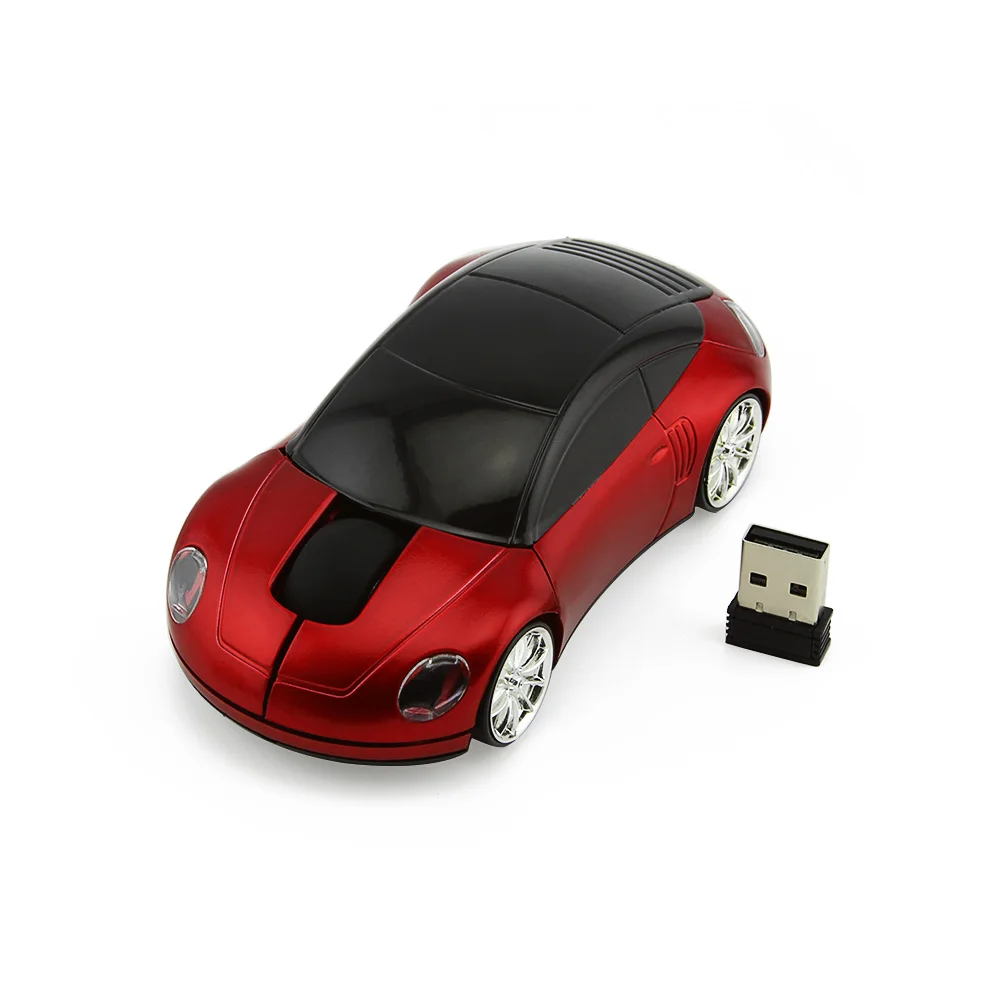 Красный спортивный автомобиль Форма Творческий Мышь 1200 Точек на дюйм USB