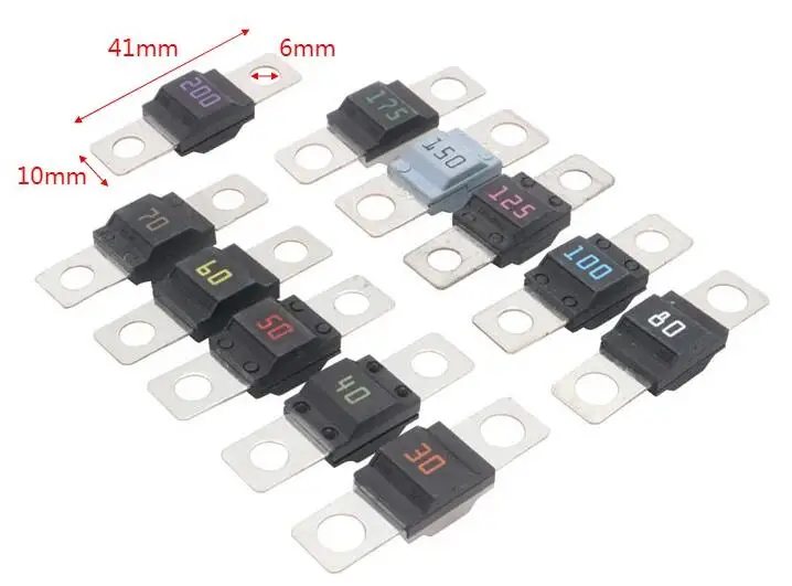 10 шт./лот 32 В DC автомобильный болт для сброса медленный предохранитель миди серия