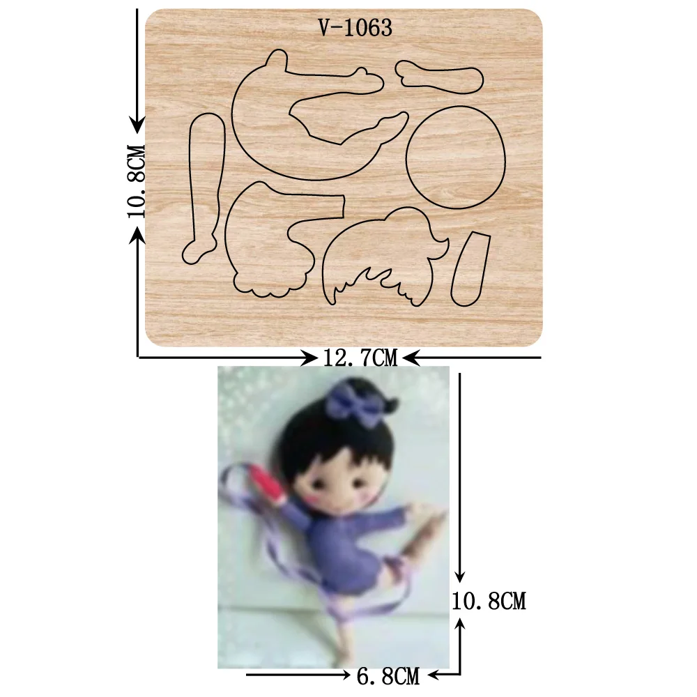 

New Ballet dance, girl wooden dies cutting dies for scrapbooking /Multiple sizes /V-1063