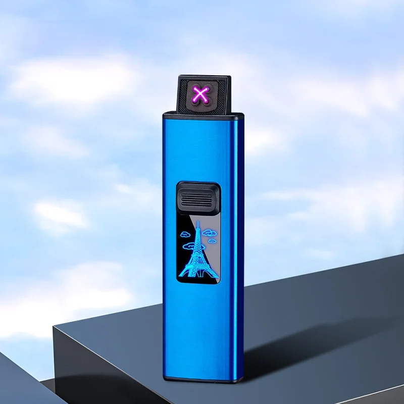 

Double Arc LED LCD Screen Cigarette Lighter USB Convenient Charging Environmental Protection Electronic Lighter Smoke Accesoires