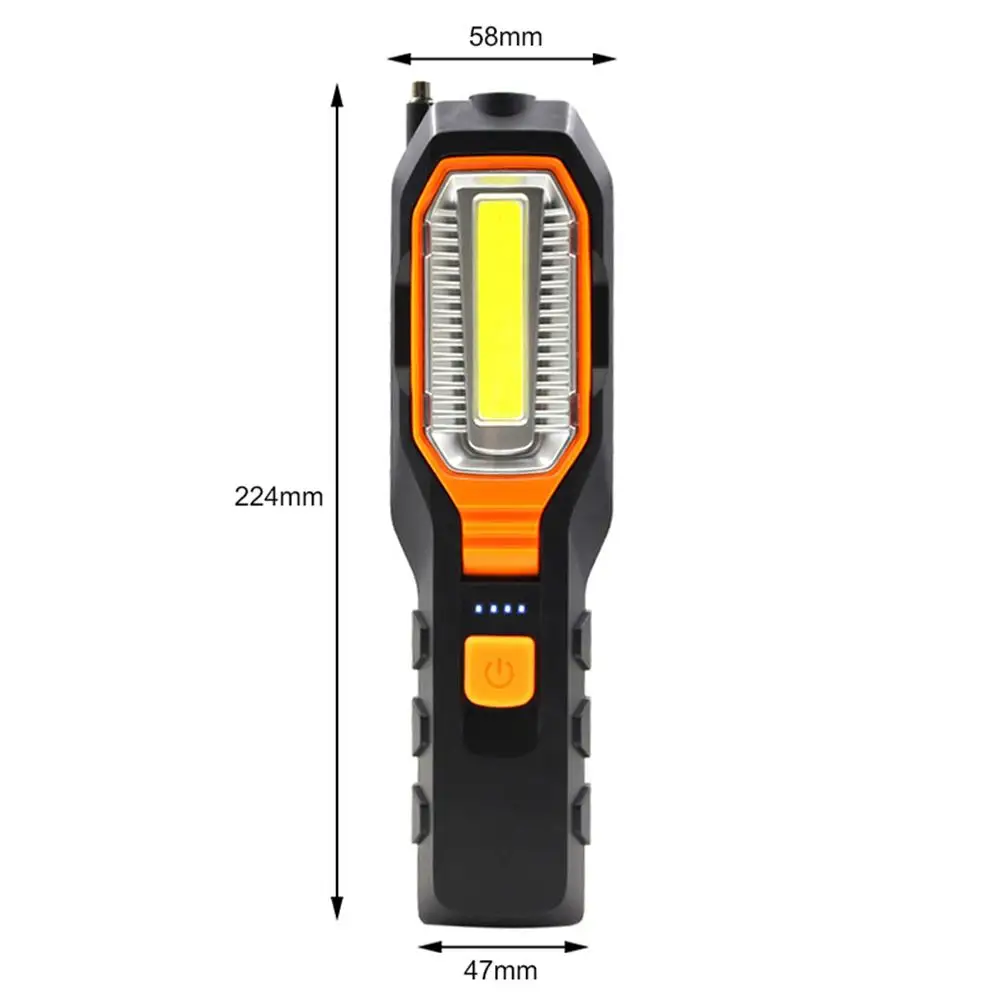 

COB LED USB Charging Magnetic Inspection Lamp Flashlight Car Repair Work Light Rechargeable Outdoor Camping Lamp Night Light