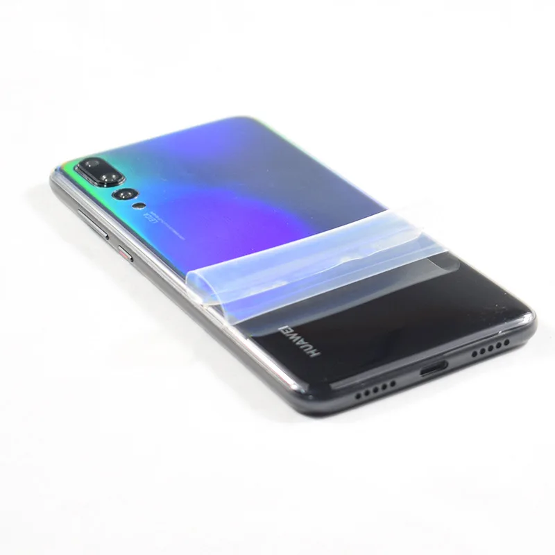 

Aurora Gradient Transparent Decorative For Huawei P20 Pro Mobile Phone Protector P20Pro P20 Back Film Stickers With Gift
