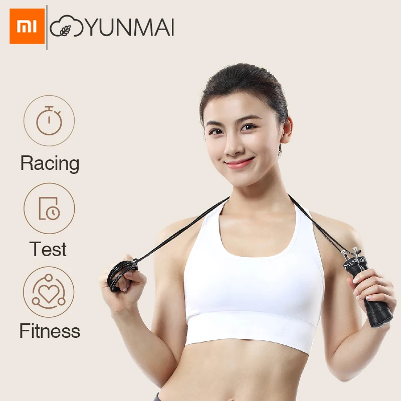 Xiaomi YUNMAI Скип пинг Скакалка цельный подшипник двойной провод тяжелый металлический блок Скакалка Спорт для здорового фитнеса