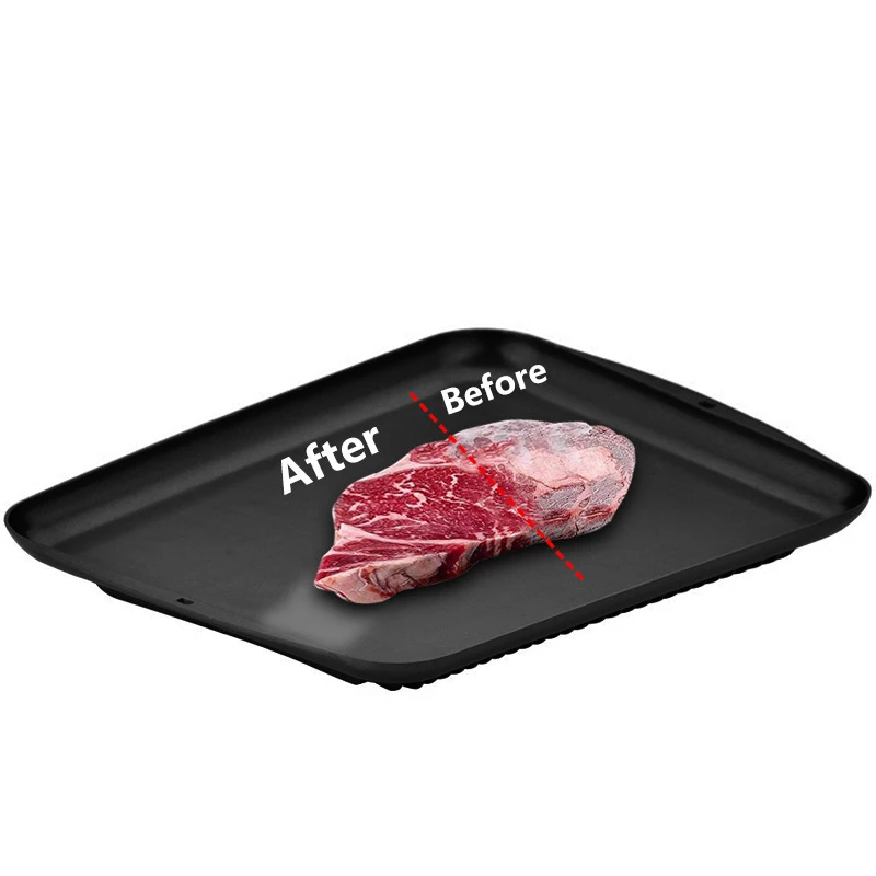 

1pcs Fast Defrost Tray Fast Thaw Frozen Food Meat Fruit Quick Defrosting Plate Board Defrost Tray Thaw Master Kitchen Gadgets