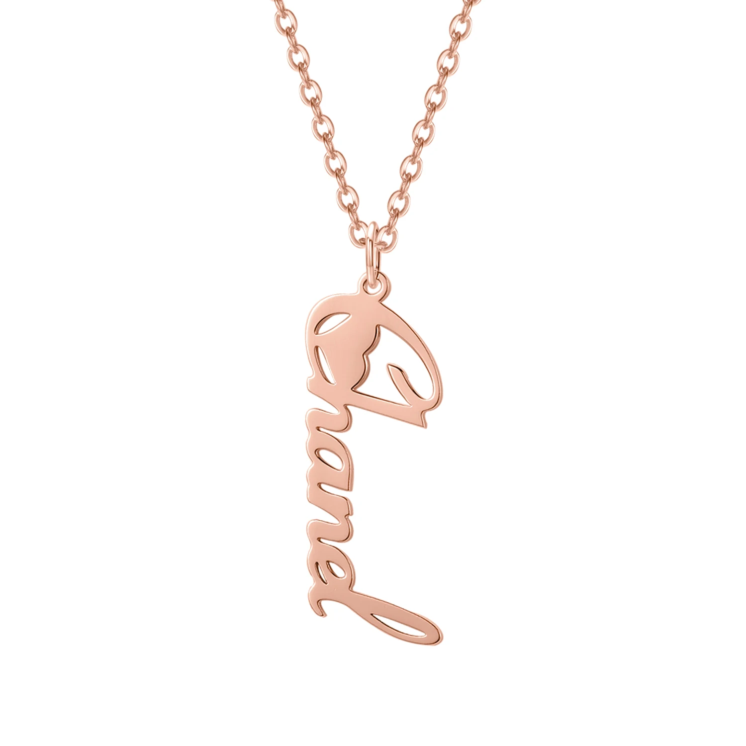 Customized Name Necklace Personalized 925 stering Silver Pendant Necklace Women Men's Customized Jewelry Girlfriend Gift  MYDIY