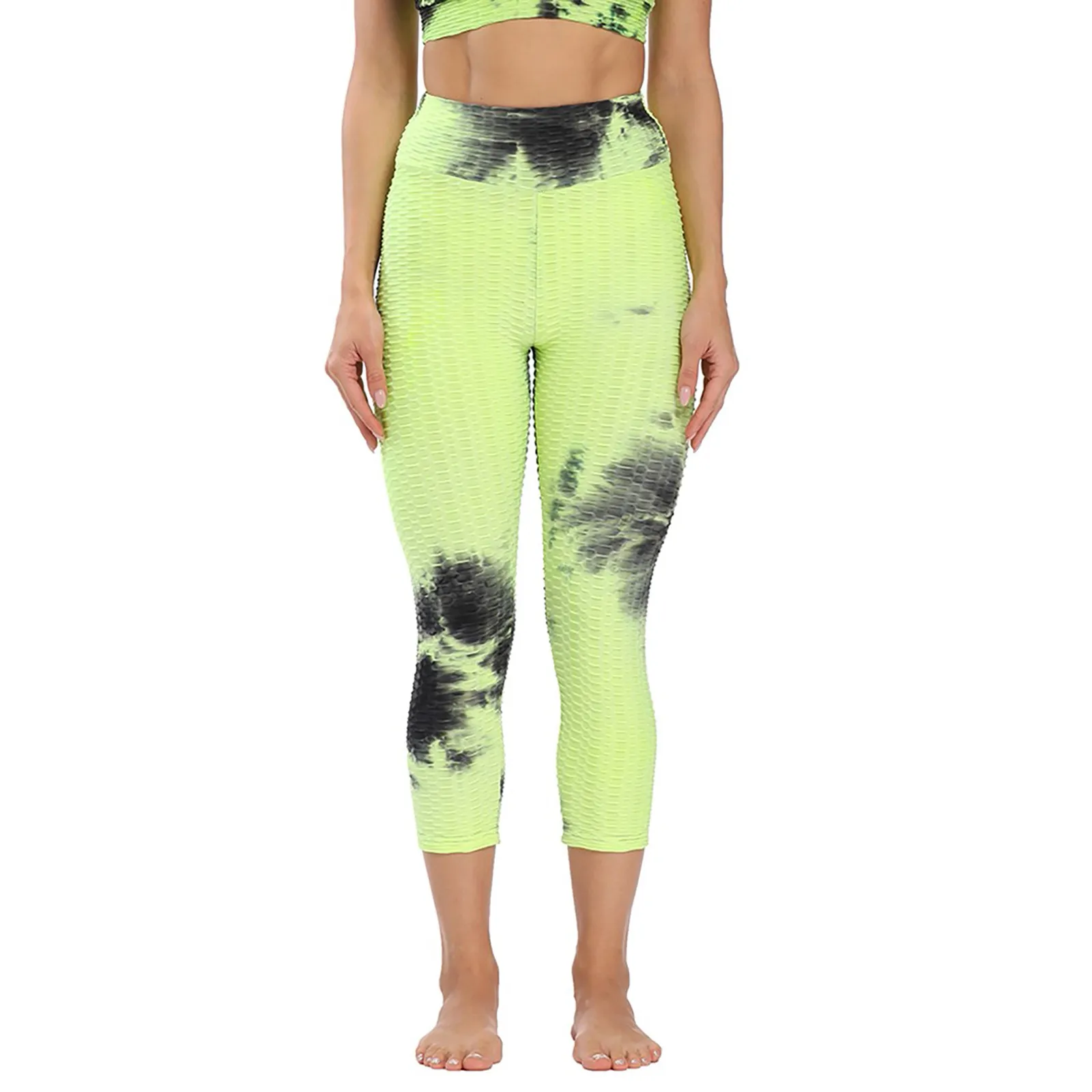 

New Yoga Pants Women's High Waist Running Tie-dye Pants Workout Leggings Yoga Pants