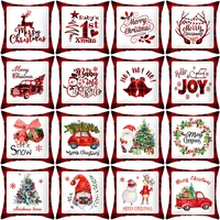 merry christmas cushion cover santa claus snowman christmas decoration for home 2021 xmas ornaments natal navidad new year 2022