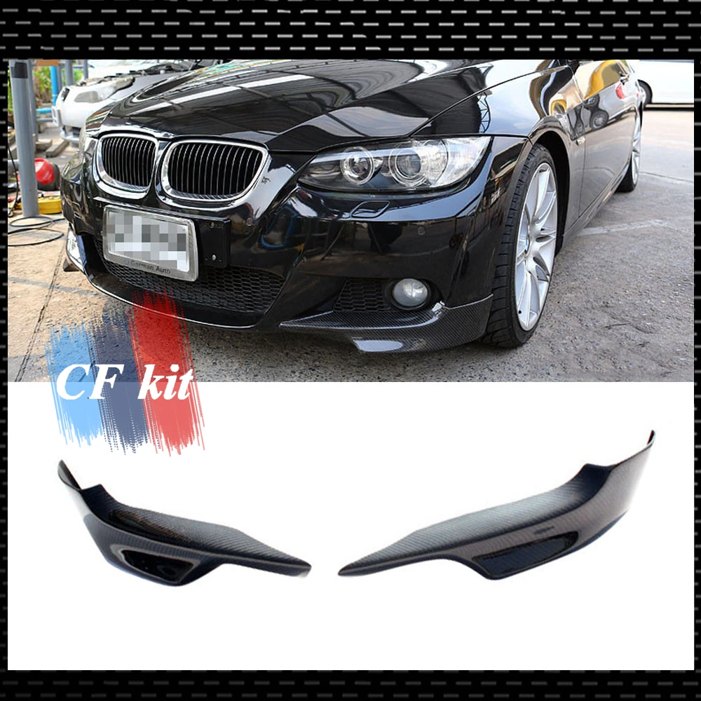 Углеродное волокно P Стиль Spiltters для BMW E92 E93 2007 2009 MT автомобильный Стайлинг