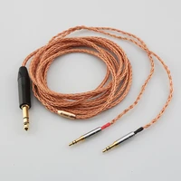 high quality 6 35mm plug 16 core 99 7n occ earphone cable for denon ah d7200 ah d5200 ah d9200 3 5mm headphone pin ln006748