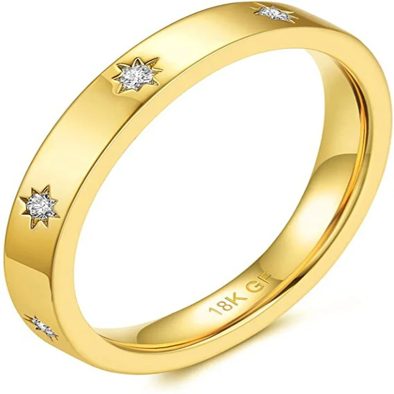 

Selling new Polaris ms contracted stars ring ring with diamond jewelry contracted fashion bag mail proposed wedding package mail