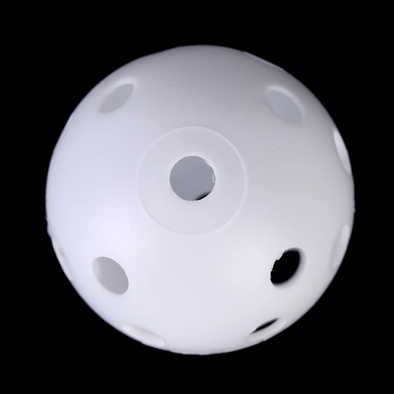 

White Plastic Elastic Golf Balls Whiffle Airflow Hollow Golf Practice Training Aids Sports Accessories Training For Warm Ups