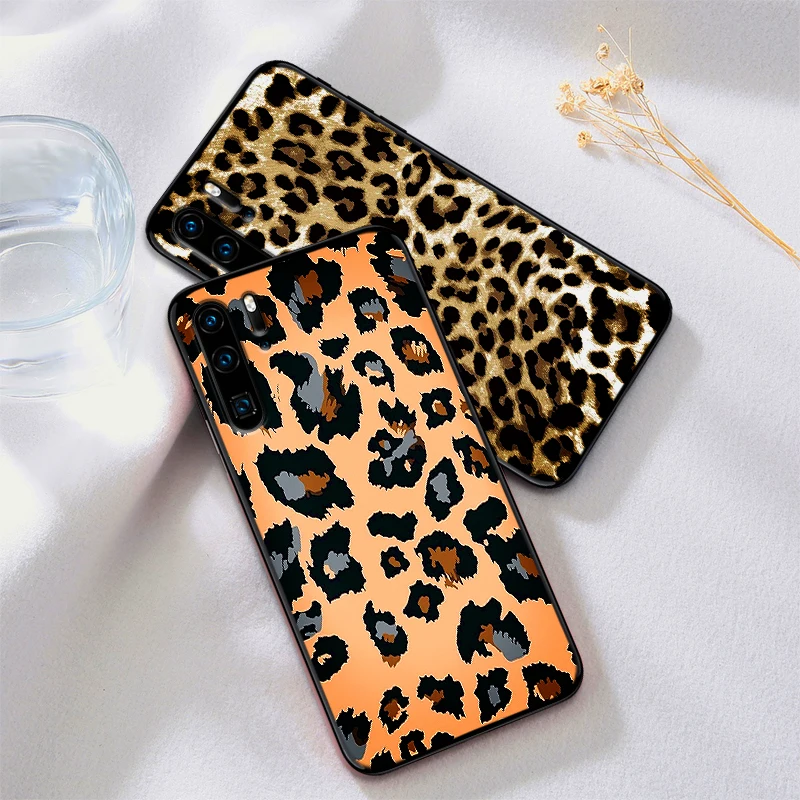 luxury Phone Case for Huawei p20 p 30 lite Pro P smart mate 10 Y9 2019 Silicone Leopard pattern pink yellow TPU LUJO Cover Coque | Мобильные