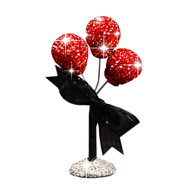 

Car Ornaments Gypsophila Rhinestone Balloon Decoration Car Interior Dashboard Ornaments Styling Accessories