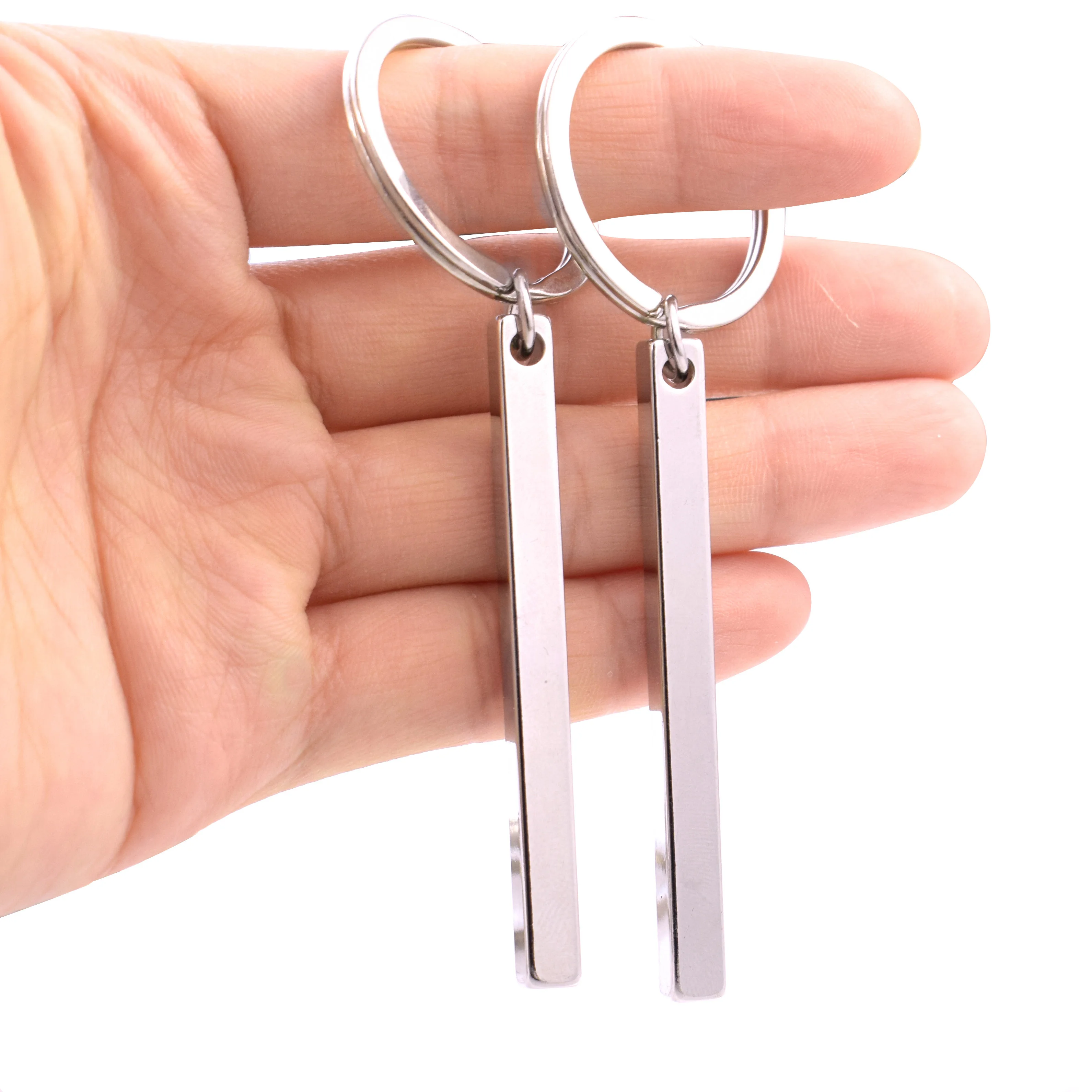 Брелок для ключей с гравировкой I Love You металлический держатель подарок мужу