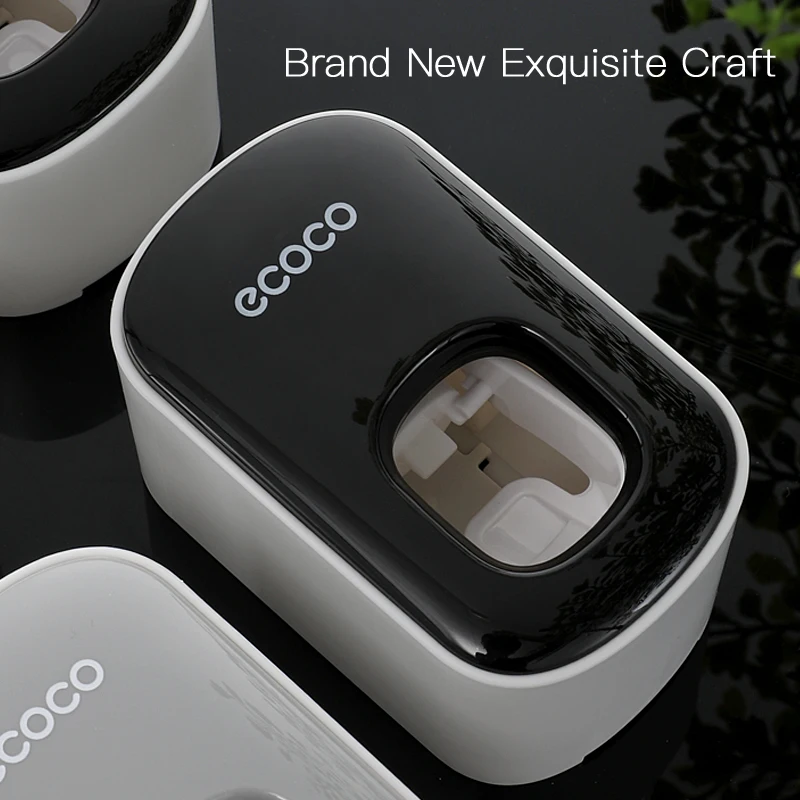 

Wall Mount Automatic Toothpaste Dispenser Bathroom Accessories Set Toothpaste Squeezer Dispenser Bathroom Toothbrush Holder Tool