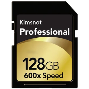 Kimsnot Professional 600x SD Card 64GB 128GB Memory Card 16GB 32GB 256GB SDHC SDXC Card Class 10 C10 High Speed 90Mb/s UHS-1