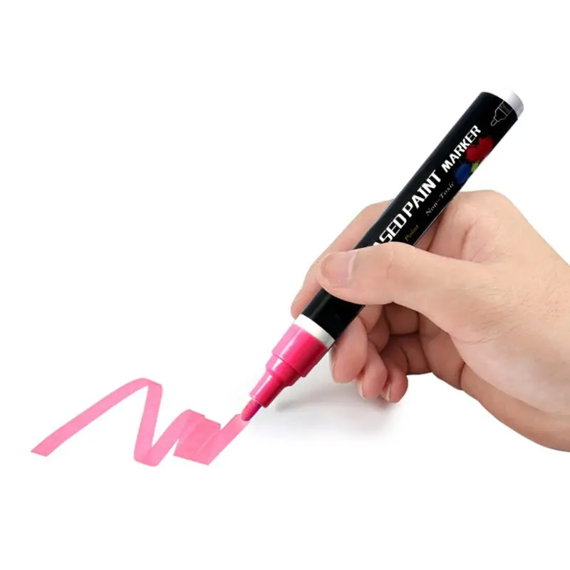 

28 Colors Waterproof Metallic Oil Based Paint Marker Pen for Ceramic Rock Glass Wood Car Tire Painting