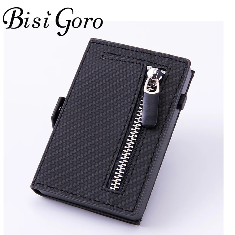 BISI GORO Hasp RFID кредитной карты держатель 2021 одиночная коробка Смарт кошелек для