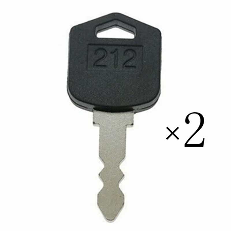 2 Key For Doosan For Daewoo Forklift Skid Steer 212 D554212
