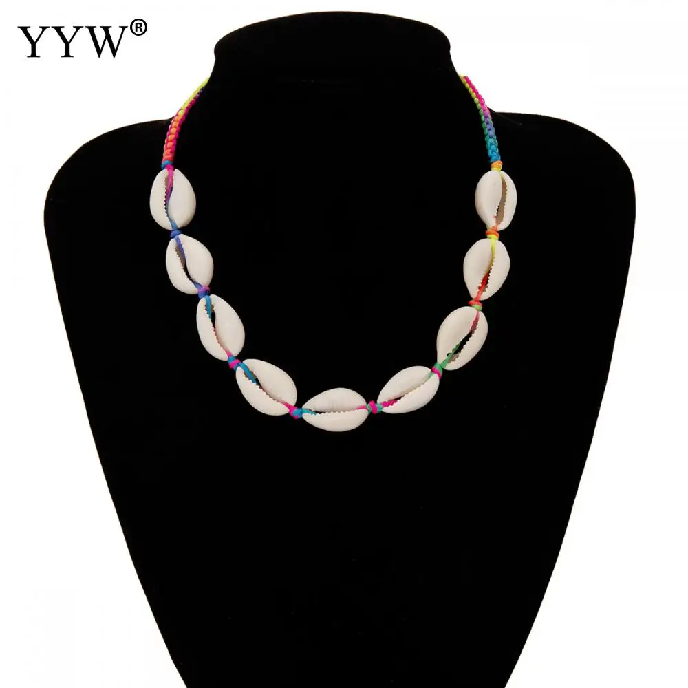 2 пряди/лот женские модные ожерелья из раковины моллюска нейлон удлинитель шнура