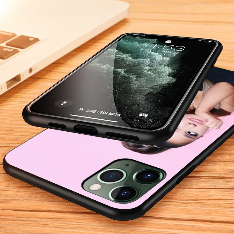 Black Cover Beauty Music Girl for Apple iPhone 12 Mini 11 XS Pro Max X XR 8 7 6 6S Plus SE 2020 5 5S Phone Case