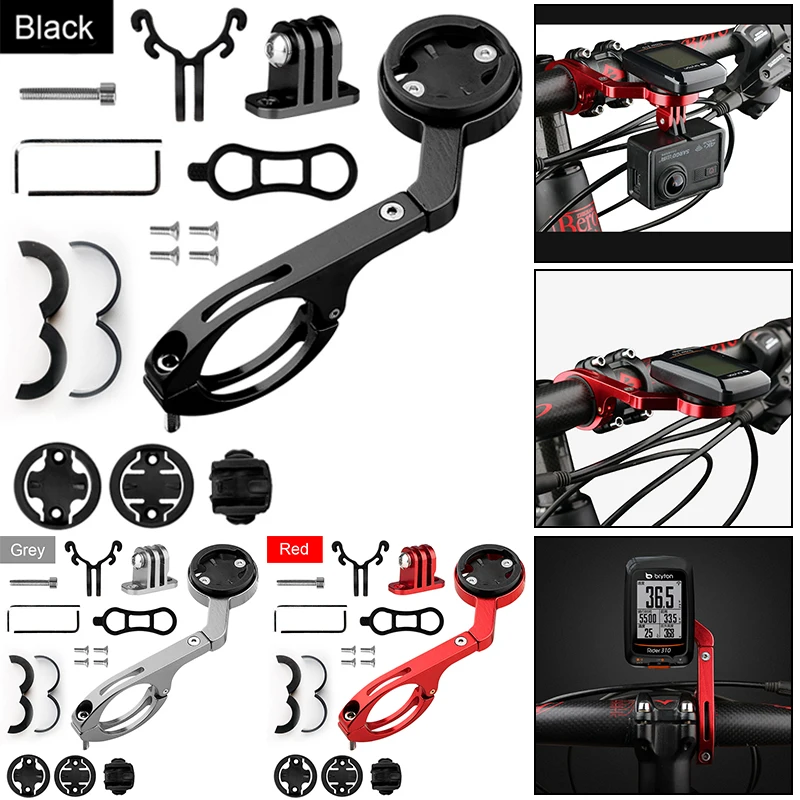 

MTB Road Bicycle Computer Camera Mount Holder Out Front Bike Stem Extension Support Holder Out-front Bike Mount Bicycle Extended
