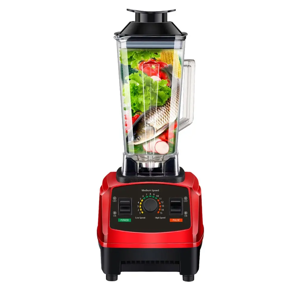 

2200W High Speed Blender Mixer with 8 Blade Fruit Juicer Food Processor Ice Crusher Smoothie Machine 2.0L