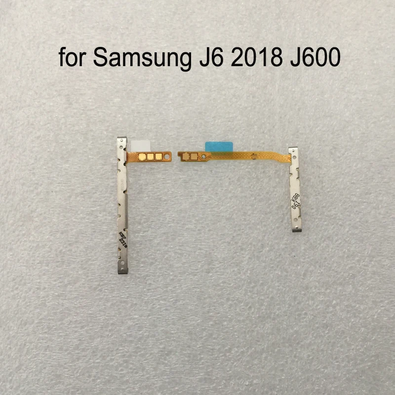 Для Samsung Galaxy J6 2018 SM-J600F J600 J600F J600G J600FN оригинальный корпус для телефона Новая кнопка регулировки громкости Боковая клавиша гибкий кабель