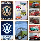 W Bus автомобиль, Ретро декоративный дом, фотообои, ВИНТАЖНЫЙ ПЛАКАТ, Декор стены