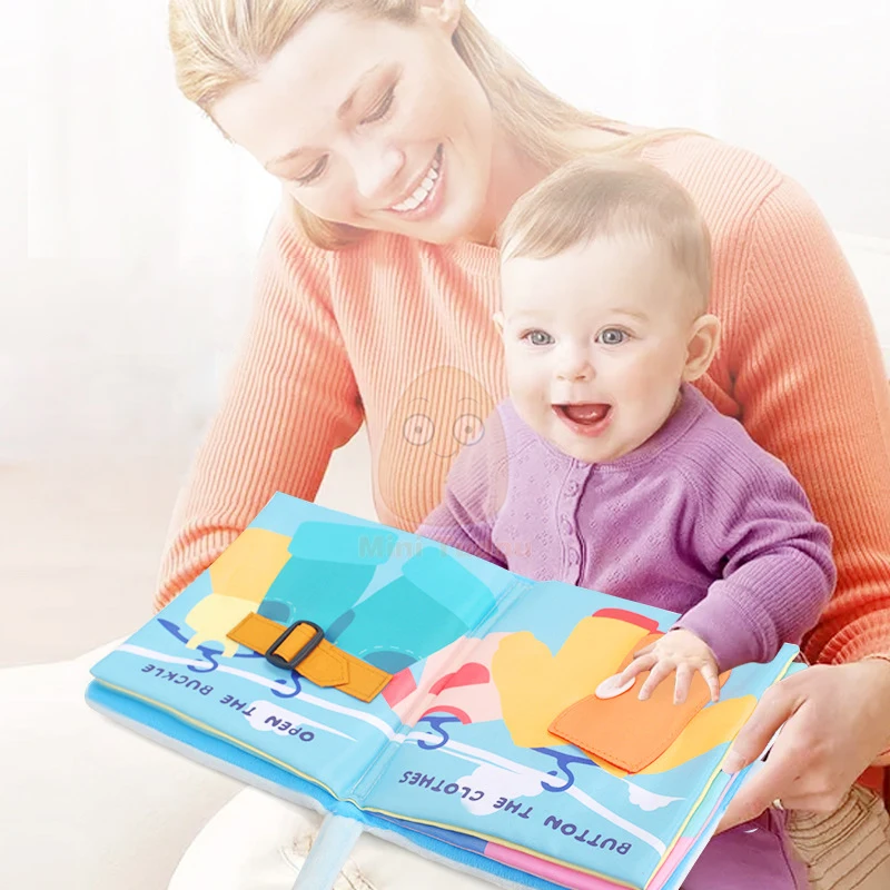Мягкие книжки для младенцев раннее когнитивное развитие мои тихие Детская