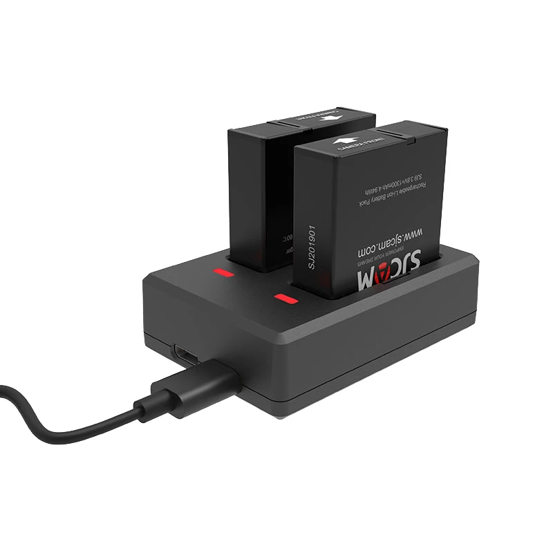 SJCAM SJ9 серии Аксессуары двойное зарядное устройство 1300mAh литий-ионная батарея водонепроницаемый чехол Коробка для SJ9 Strike/sj9 Max 4K экшн-камеры