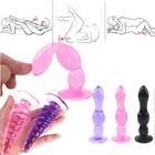 Новый проигрыватель мягкие анальные шарики Желейная Анальная пробка массажер простаты Силиконовые взрослые секс-игрушки для женщин мужчин геев эротический продукт