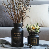 nordic blackwhite glass vases hydroponics plant flower home decor for flower bouquet with vase wedding table decoration