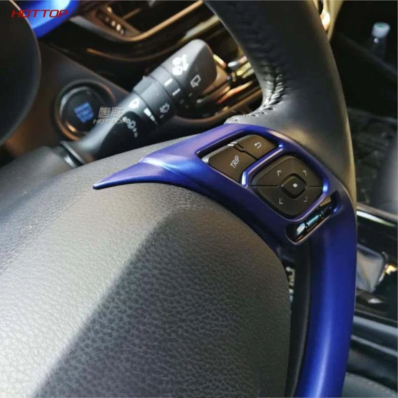 

Unon Paint Car Steering Wheel Decoration Trim Sequins Sticker For Toyota CHR C-HR 2016 2017 2018 Car Accessories