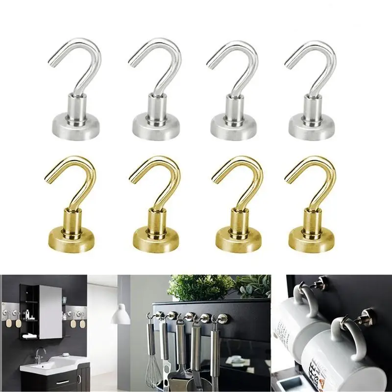 2 шт. сверхмощный держатель крюка Супер Сильные Магнитные Крючки Настенные