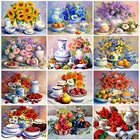 Алмазная 5D картина EverShine, вышивка с цветами, подсолнухами, картина стразы, квадратная мозаика, декор для стен с фруктами