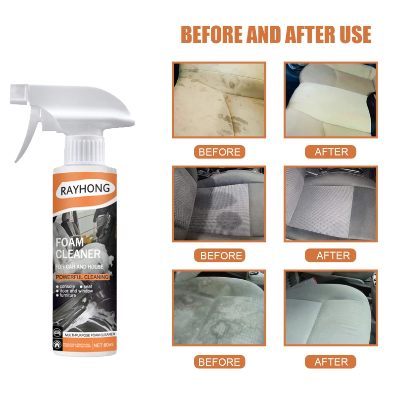 

60ML Foam Cleaner Car Interior Cleaning Foam Cleaner Car Seat Interior car cleaner Auto Leather Clean Wash Cleaning Agent