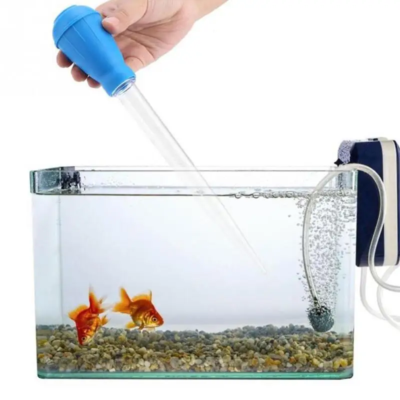 Ручной Мини всасывающий трубчатый насос для аквариума сифон инструменты очистки