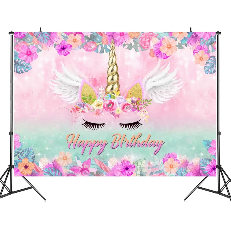 Радуга Единорог вечерние фонов Шторы фотографии Фоны ткань детские День